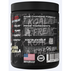 BUCKED UP, BAMF, PREMIUM ноотропный предтренировочный комплекс, вкус Pina Koala (Ананас/Кокос), 358 г (30 порций)