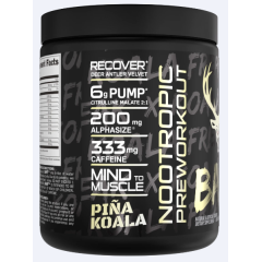 BUCKED UP, BAMF, PREMIUM ноотропный предтренировочный комплекс, вкус Pina Koala (Ананас/Кокос), 358 г (30 порций)