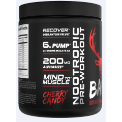 BUCKED UP, BAMF, PREMIUM ноотропный предтренировочный комплекс, вкус Cherry Candy (Вишневые конфеты), 358 г (30 порций)