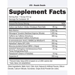 BUCKED UP, LFG burn, PREMIUM Pre-Workout, предтренировочный комплекс сжигающий жир, вкус RazzleDazzle (Черника-Брусника), 315 г (30 порций)