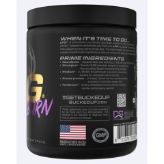 BUCKED UP, LFG burn, PREMIUM Pre-Workout, предтренировочный комплекс сжигающий жир, вкус RazzleDazzle (Черника-Брусника), 315 г (30 порций)
