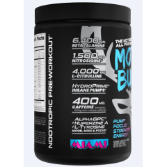 BUCKED UP, Mother Bucker PREMIUM Pre-Workout, усиленный предтренировочный комплекс, вкус Miami (Клубника, манго, ананас), 394 г (20 порций)