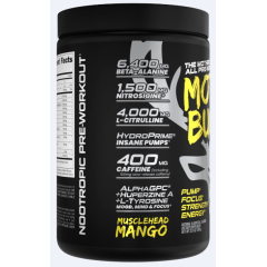 BUCKED UP, Mother Bucker PREMIUM Pre-Workout, усиленный предтренировочный комплекс, вкус Musclehead Mango (Манго), 394 г (20 порций)