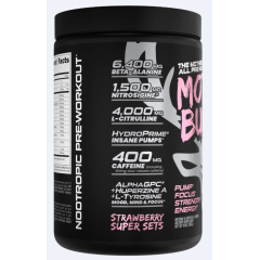 BUCKED UP, Mother Bucker PREMIUM Pre-Workout, усиленный предтренировочный комплекс, вкус Strawberry super sets (Клубника), 394 г (20 порций)