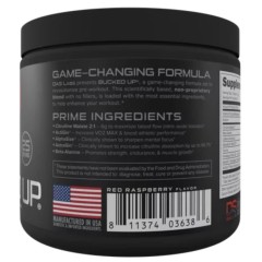 BUCKED UP, PREMIUM Pre-Workout, предтренировочная добавка, вкус Blood Raz (Красная вишня), 267 г (25 порций)