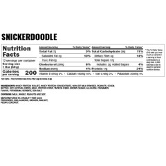 BUCKED UP, Buck Bar, протеиновый батончик, вкус Snickerdoodle (Американское печенье), 1 шт (60 г)